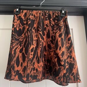 Black and burnt orange Urban Outfitters skirt size M